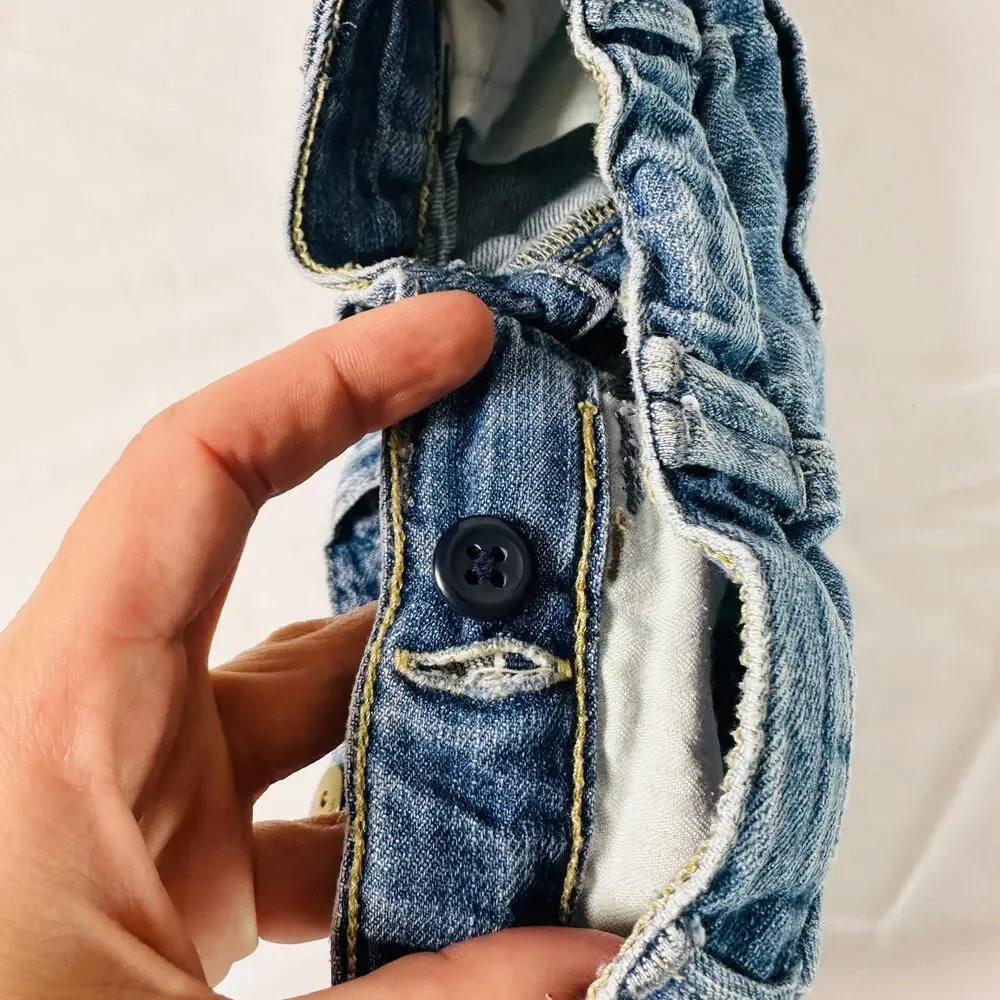 Vintage Y2K Gap Denim Shortie Shorts Sz 3T
